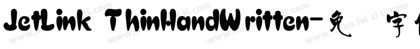 JetLink ThinHandWritten字体转换